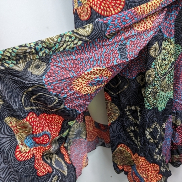 Endless Knot Art Nylon Slip Dress Sz M - Picture 5 of 8